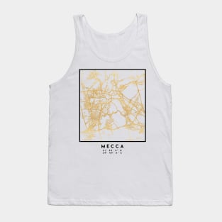 MECCA SAUDI ARABIA CITY STREET MAP ART Tank Top